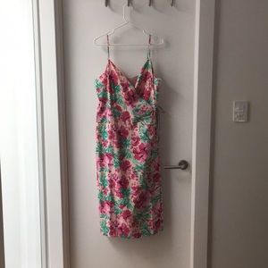 J.Crew size 14 floral patterned wrap dress 👗